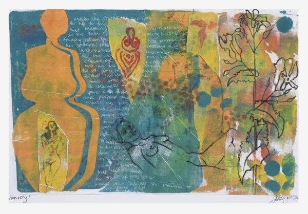 Honesty. Jane V Southgate. Mother Nature series - Prints and Sewn Batik